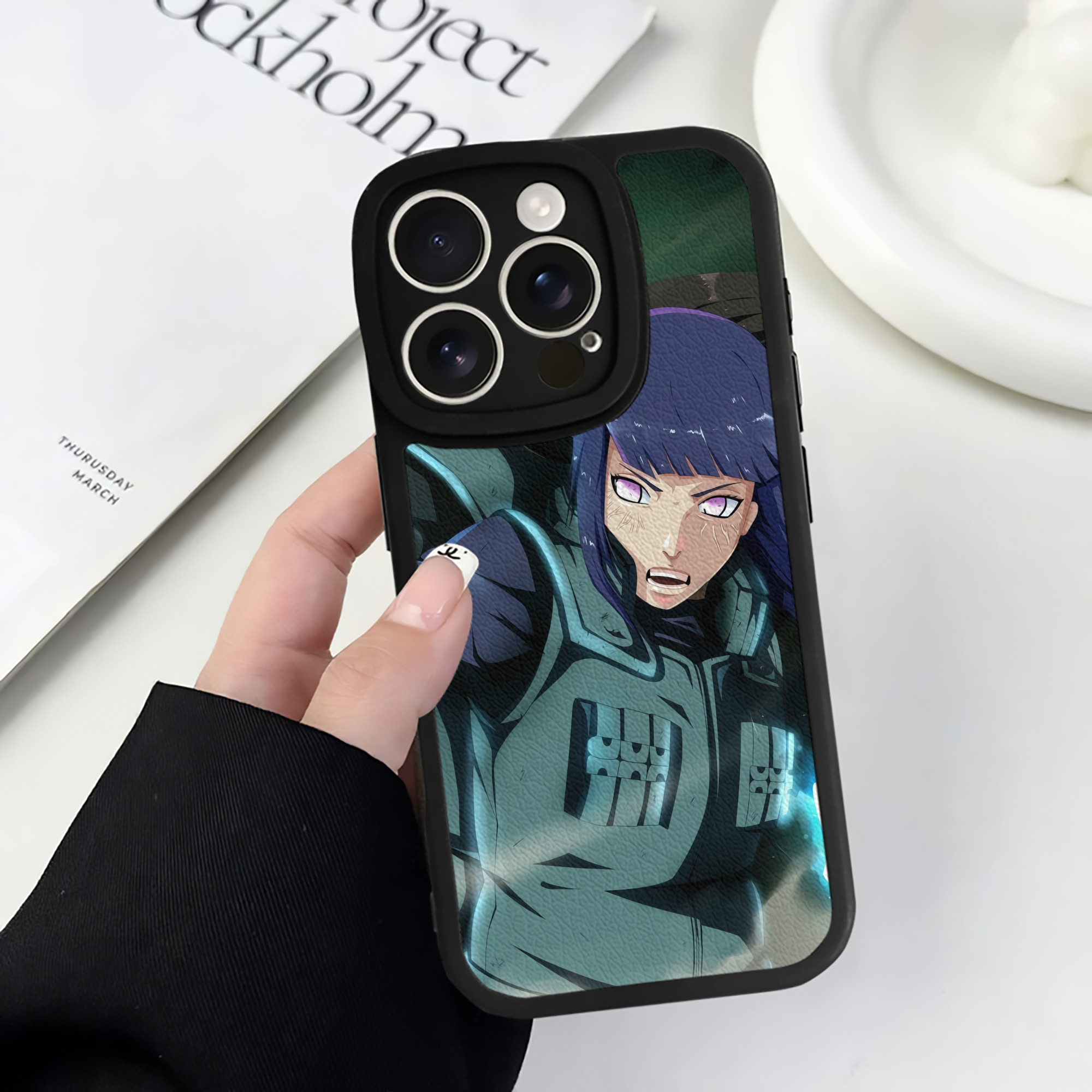（画像用） NARUTO -ナルト- NARUTO -ナルト- 疾風伝 【iPhone 16シリーズ対応】シリコンスマホケース（レザー調） 材質：シリコン